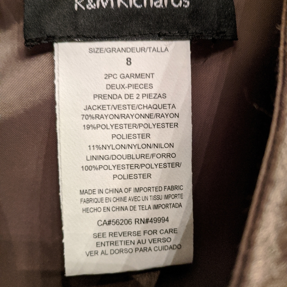 R&M Richards Beautiful Cocoa-Colored Dress - image 6